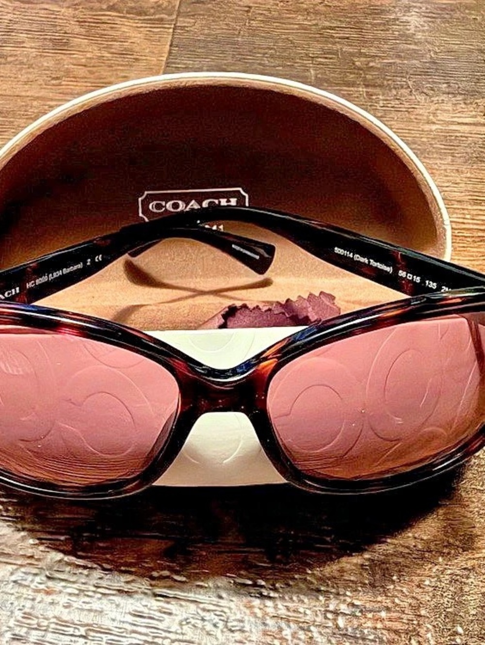 Coach HC 8099 (L934 Barbara) ) Brown Sunglasses